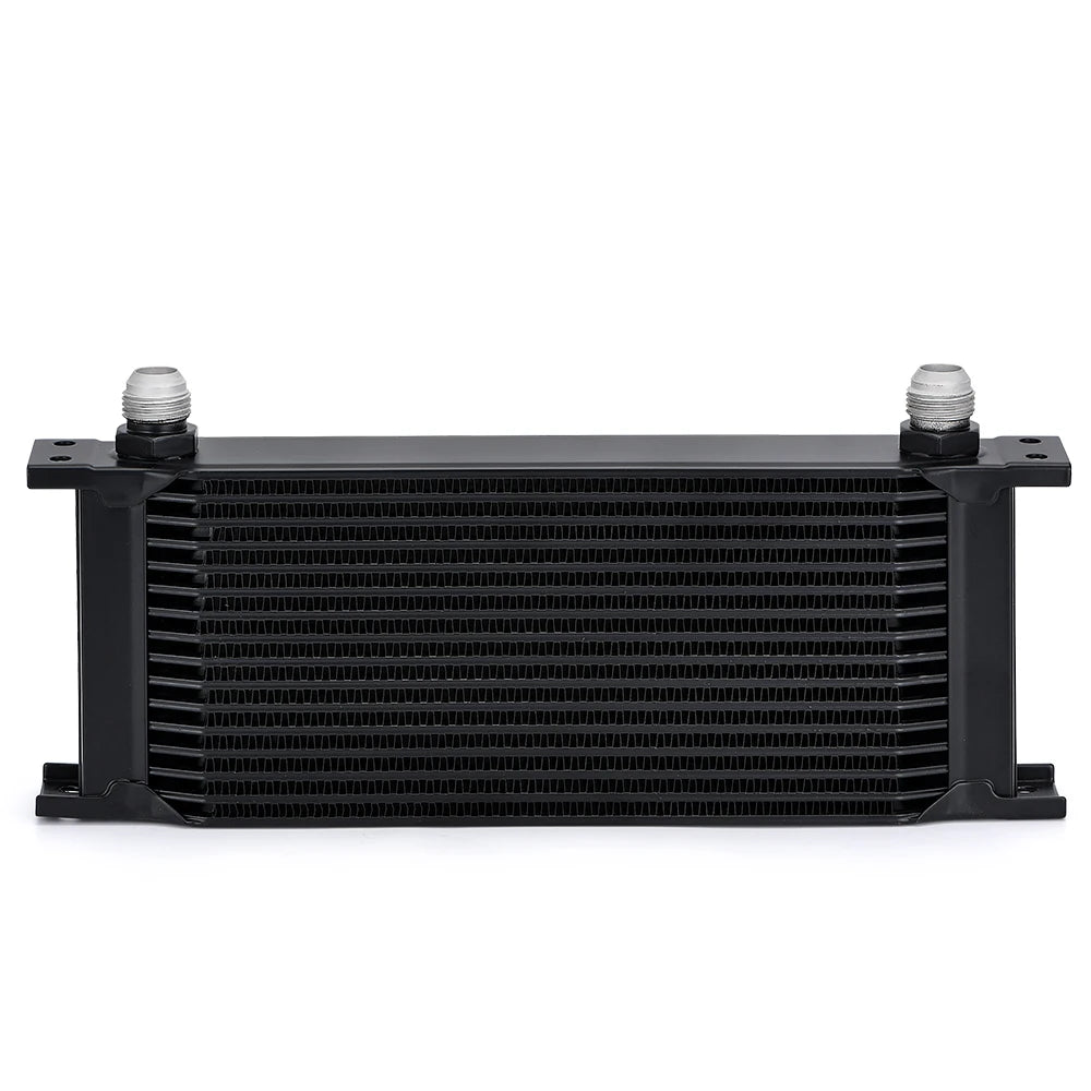 Radiateur d’huile AN10 universel noir en aluminium vue de face taille compacte