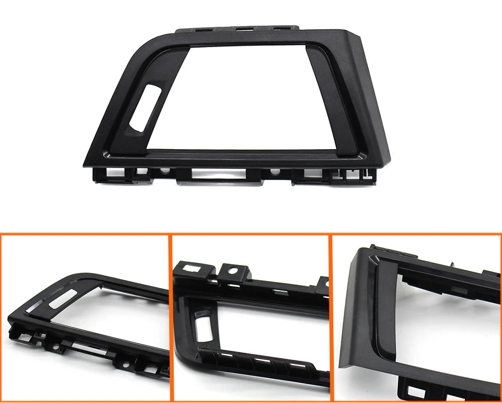 Cadre de grille d’aérateur avant BMW avec vues détaillées des contours et clips