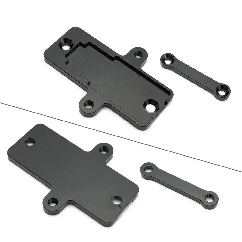 Vue anglée du support de capteur flex fuel E85 en aluminium CNC