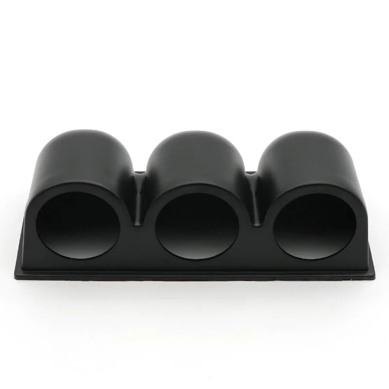 Support de manomètre 52 mm triple noir pour habitacle auto