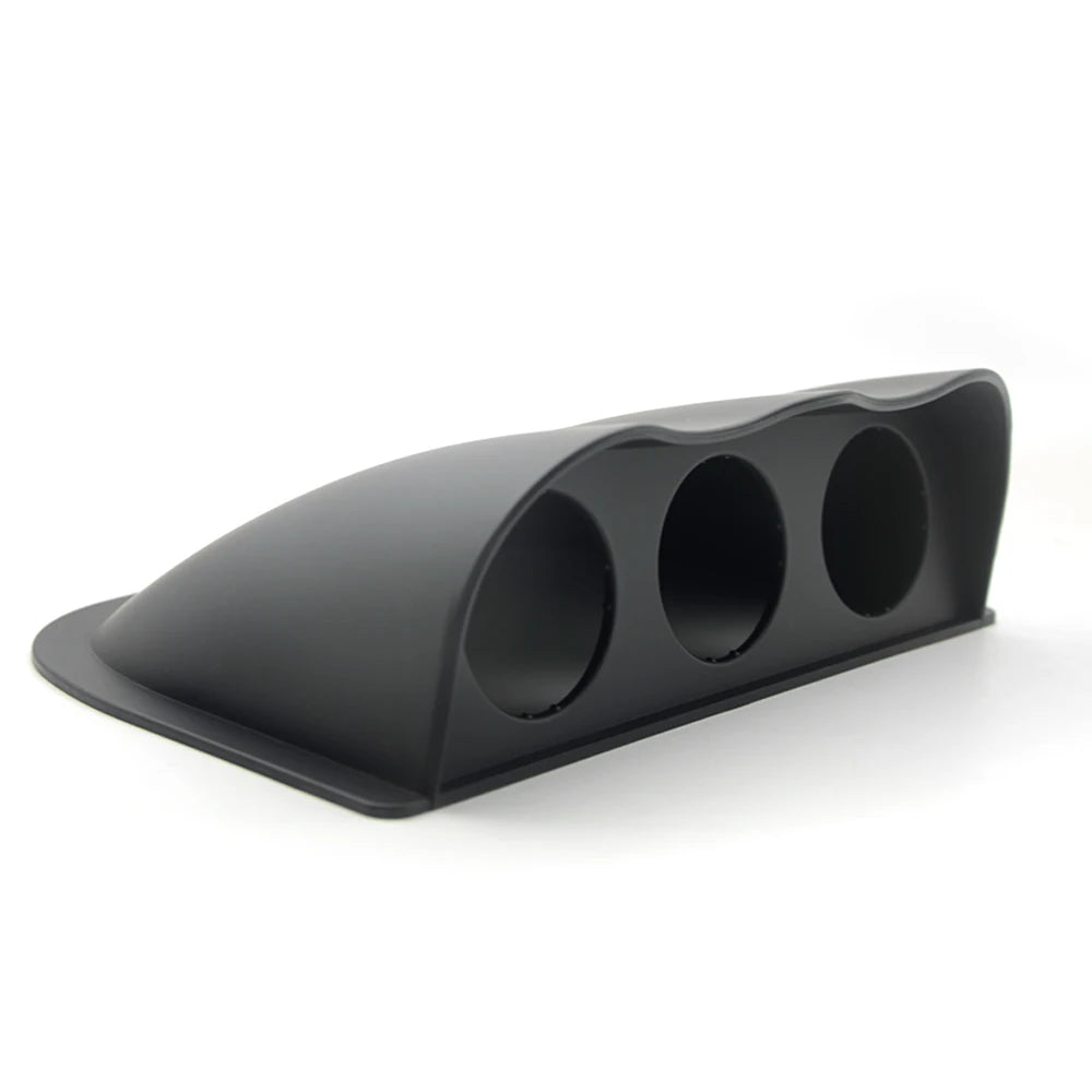Support de manomètre 52 mm triple incliné pour habitacle auto