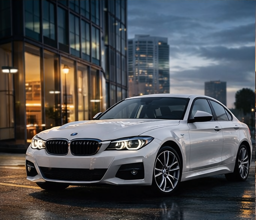 BMW G3X sur fond urbain pour bannière de collection Série 3 et Série 4