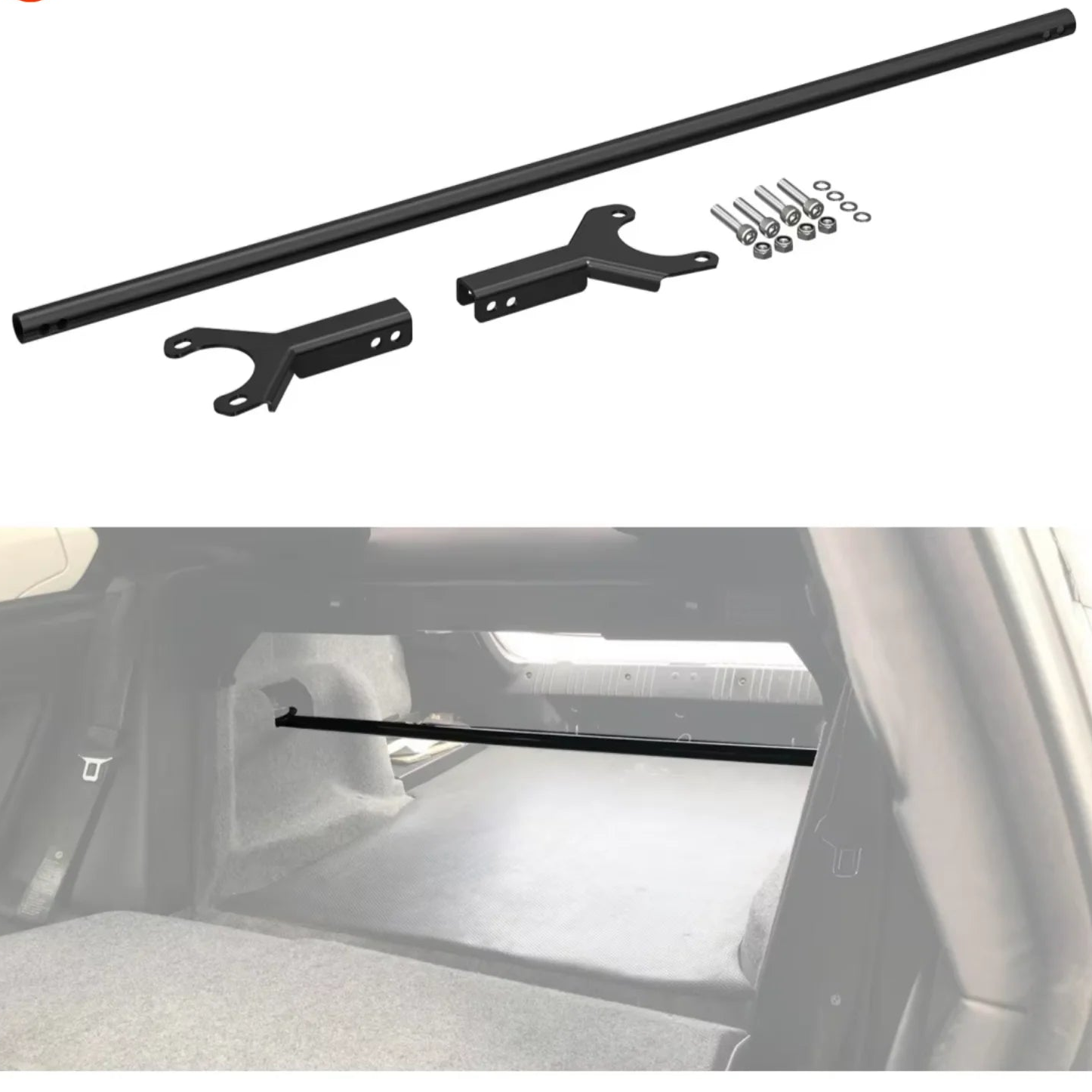Barre anti-rapprochement arrière BMW E46 berline 323i 325i 328i 330i 2001-2006 avec supports et visserie