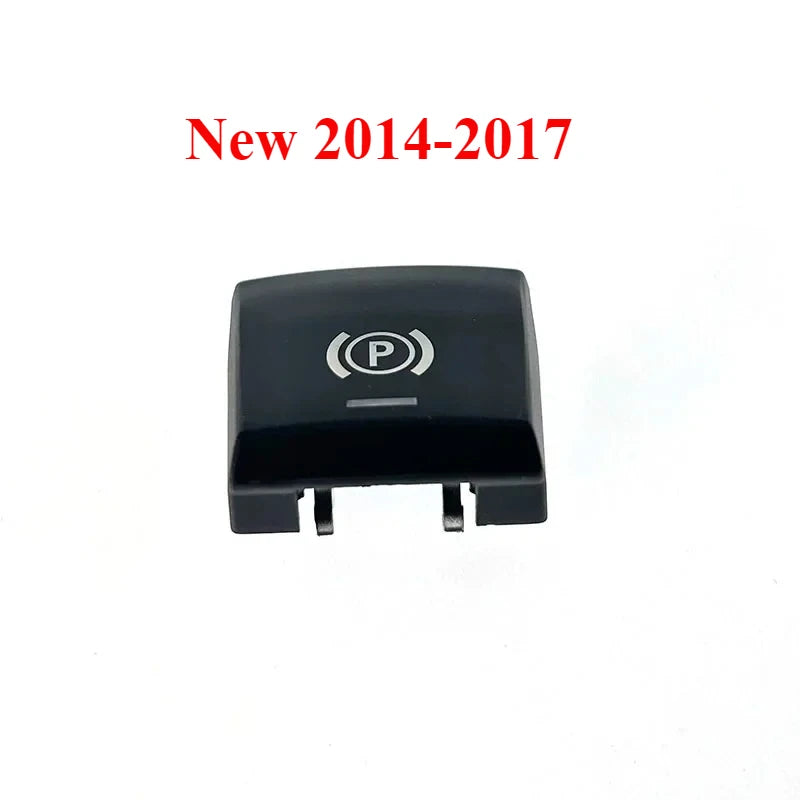 Bouton de frein à main BMW version 2014 à 2017 présenté seul sur fond blanc