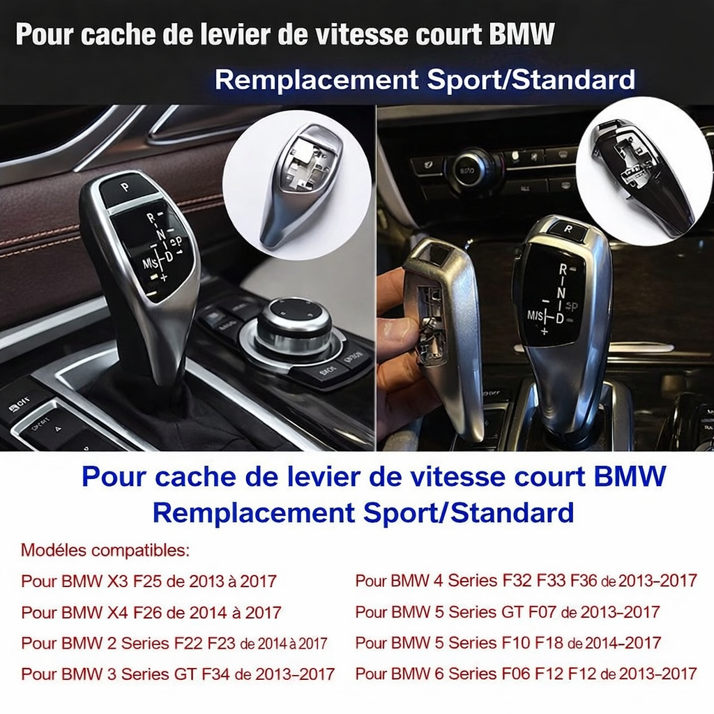 Visuel de remplacement du cache court BMW pour versions Sport et Standard