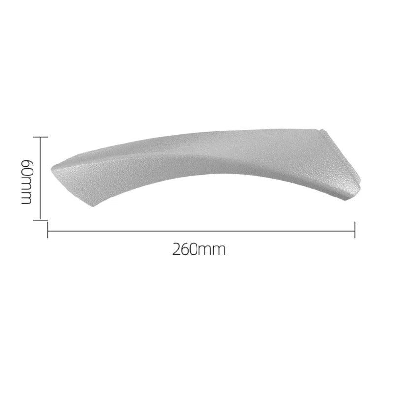 Cache de poignée intérieure BMW E90 E91 gris avec dimensions indiquées sur l’image