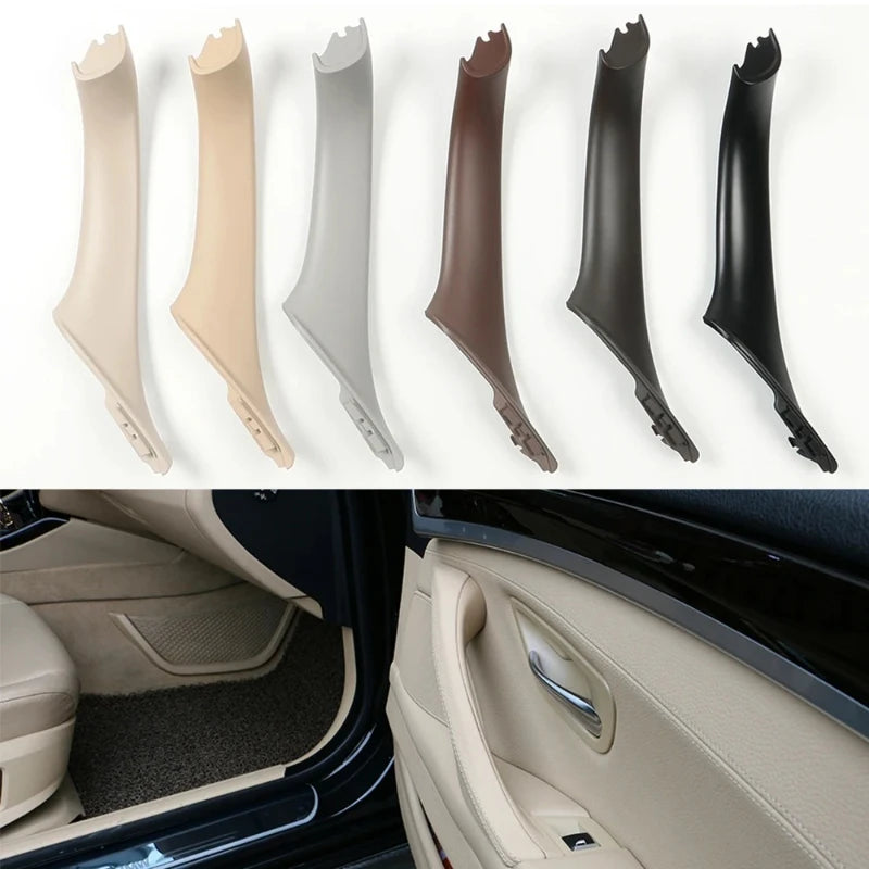Ensemble de garnitures de poignée intérieure de porte BMW proposées en plusieurs coloris avec aperçu du rendu monté dans l’habitacle