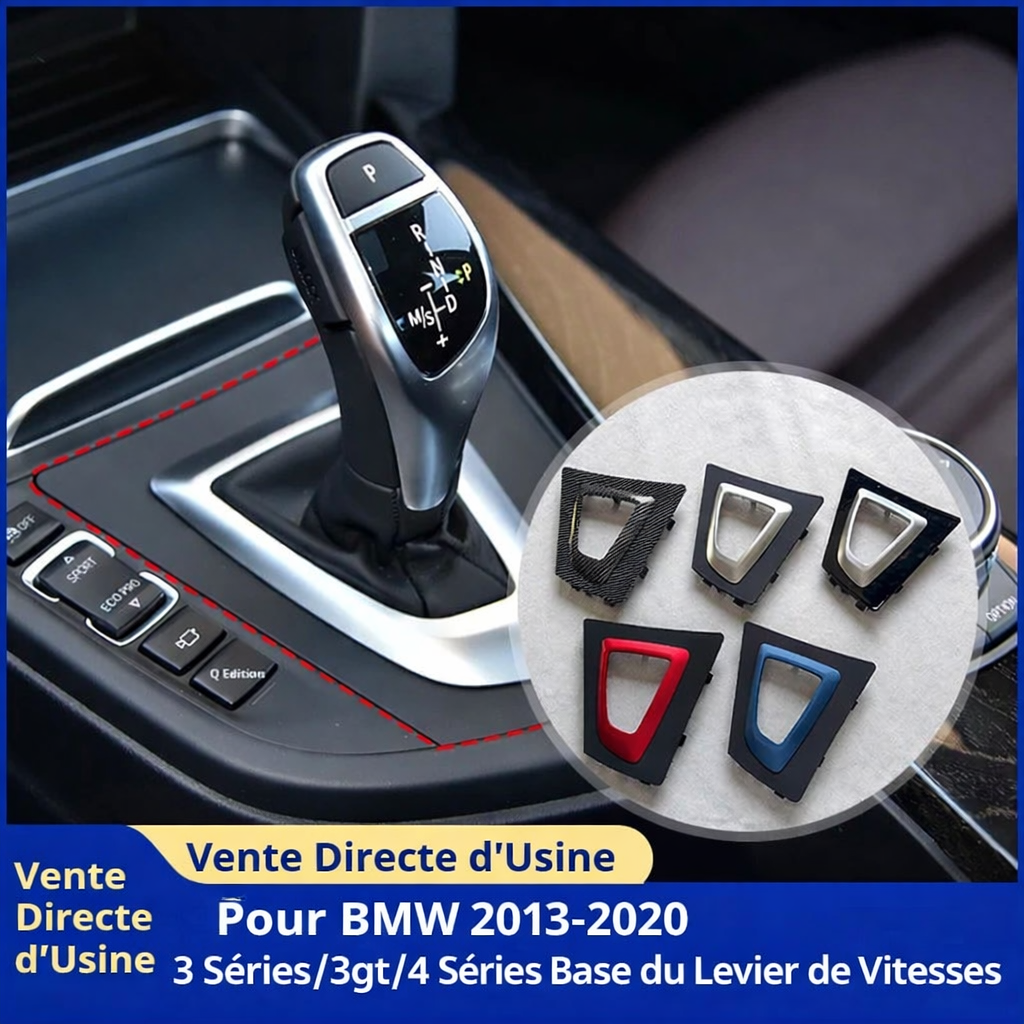 Cadre de levier de vitesse BMW Série 3 et 4 avec aperçu des couleurs disponibles