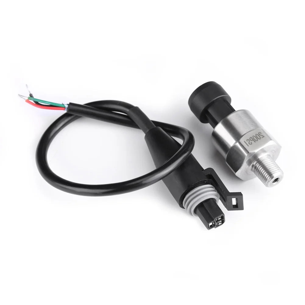 Capteur de pression inox 1/8 NPT 5V avec faisceau pour huile, air, eau et essence