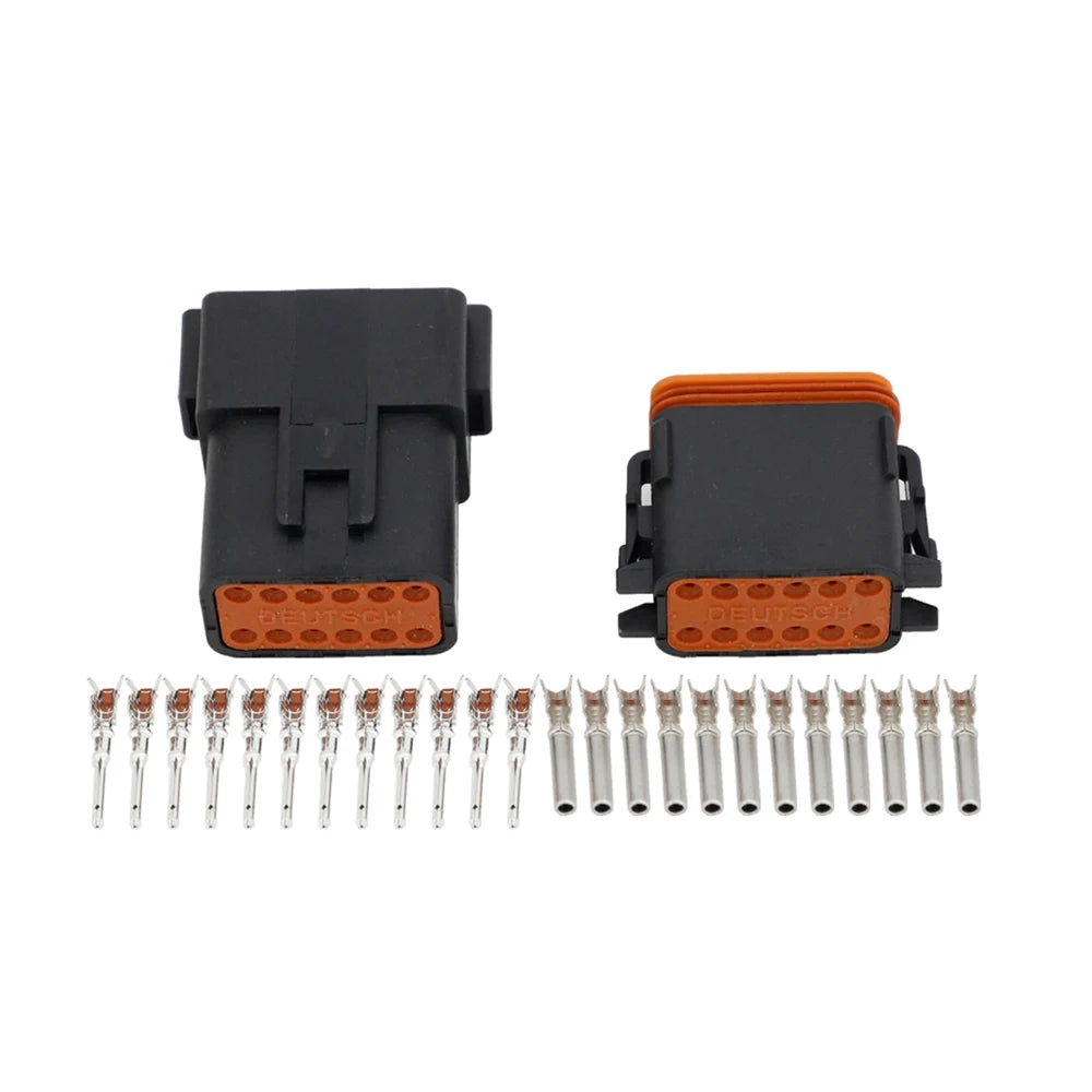 Connecteur Deutsch DT étanche 12 broches avec pins pour faisceau automobile