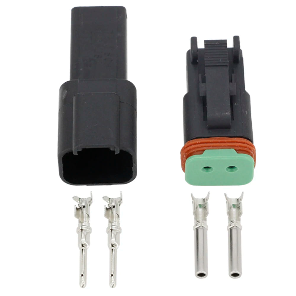 Connecteur Deutsch DT étanche 2 broches avec pins pour faisceau automobile
