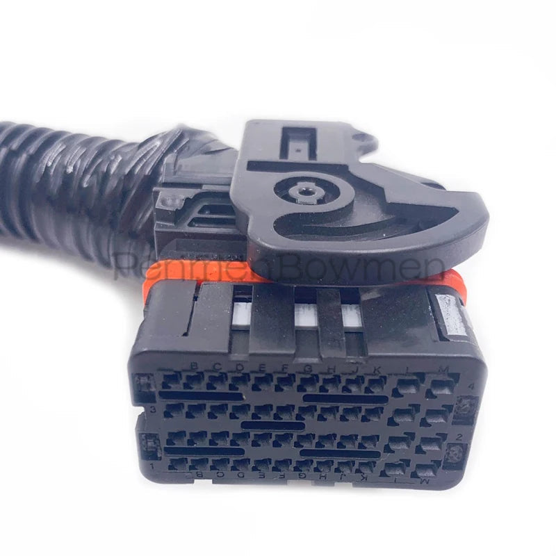 Détail face avant du connecteur ECU 48 broches pré-câblé pour MaxxECU connecteur 1