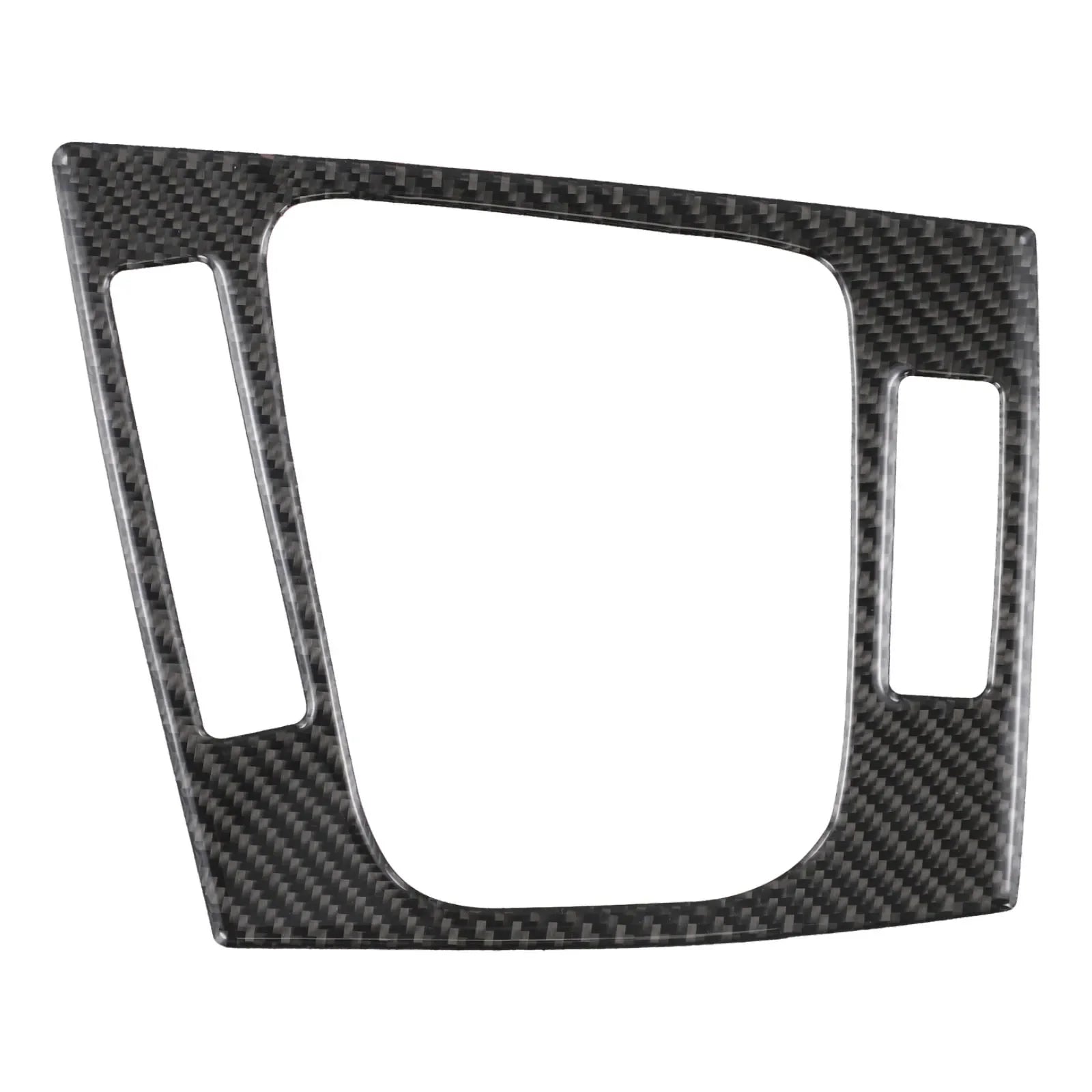Contour de levier de vitesse BMW E46 finition carbone présenté seul sur fond blanc