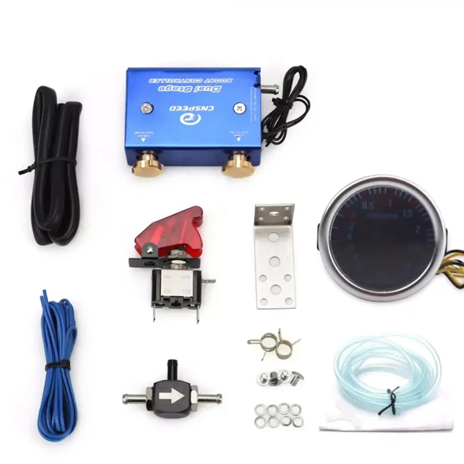 Contrôleur électronique de pression turbo 12V à double réglage Low et High Boost avec kit complet