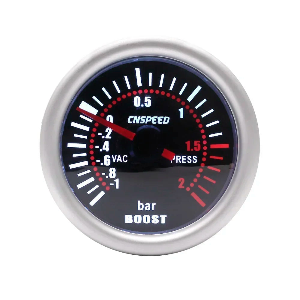 Manomètre du contrôleur électronique de pression turbo 12V avec fond noir et éclairage rouge