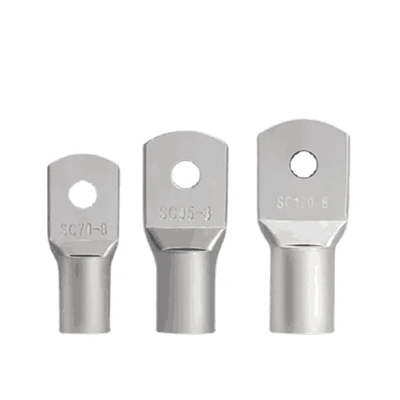 Différentes tailles de cosses à œillet en cuivre étamé pour câble avec trou de 6 à 12 mm
