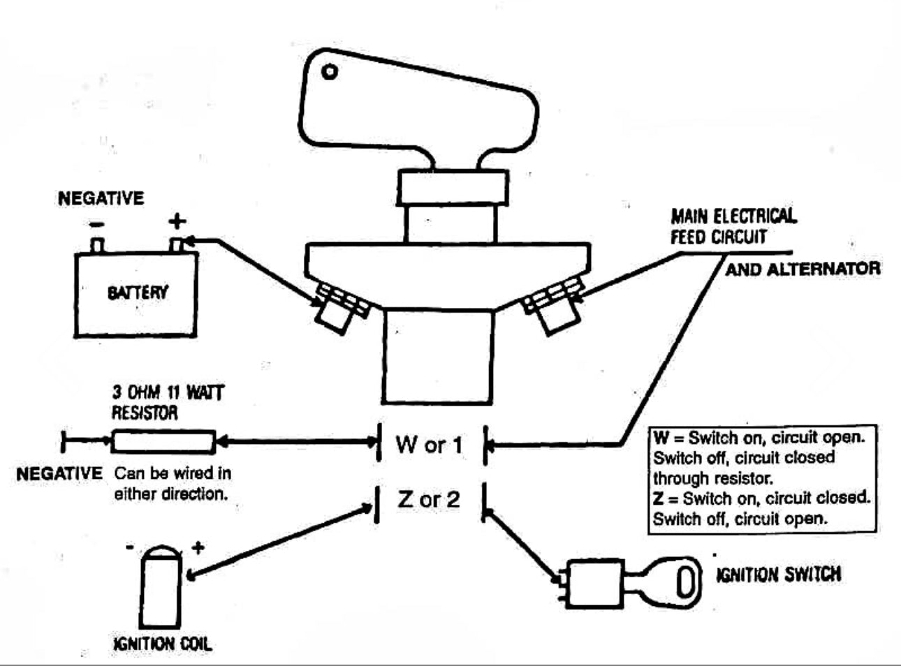 Schéma de branchement du coupe-batterie à clé universel avec connexions électriques