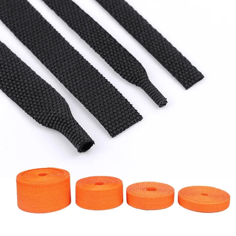 Gaine tressée thermorétractable PET en plusieurs diamètres avec découpes et rouleaux