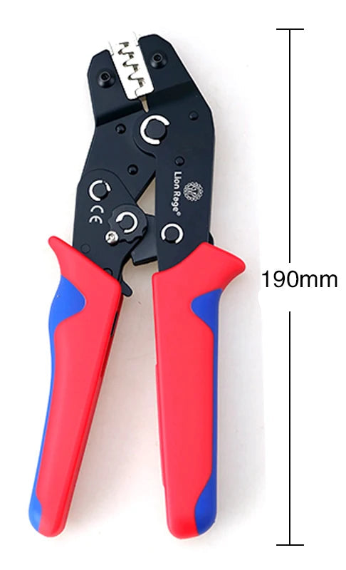 Dimensions de la pince à sertir professionnelle pour cosses 2,8 4,8 et 6,3 mm