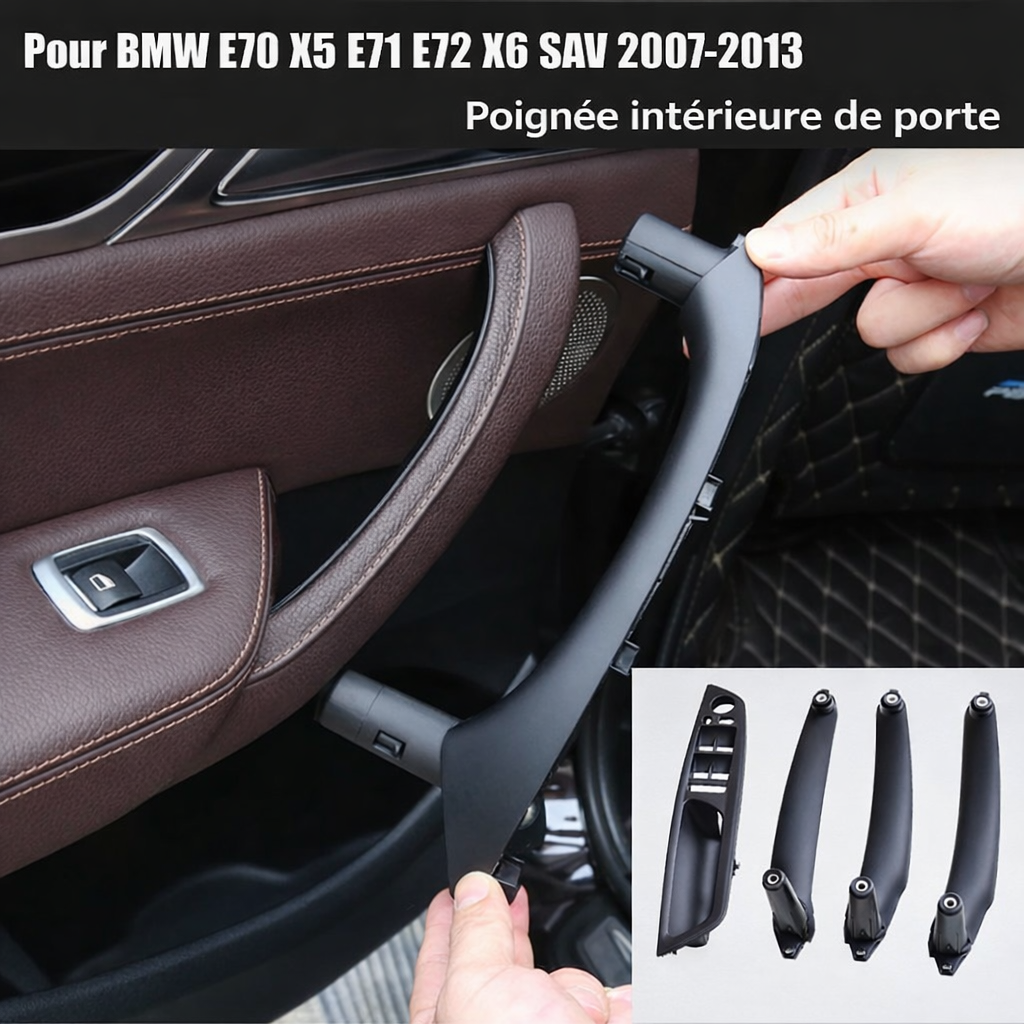 Remplacement d’une poignée intérieure de porte BMW X5 E70 X6 E71 E72 dans l’habitacle