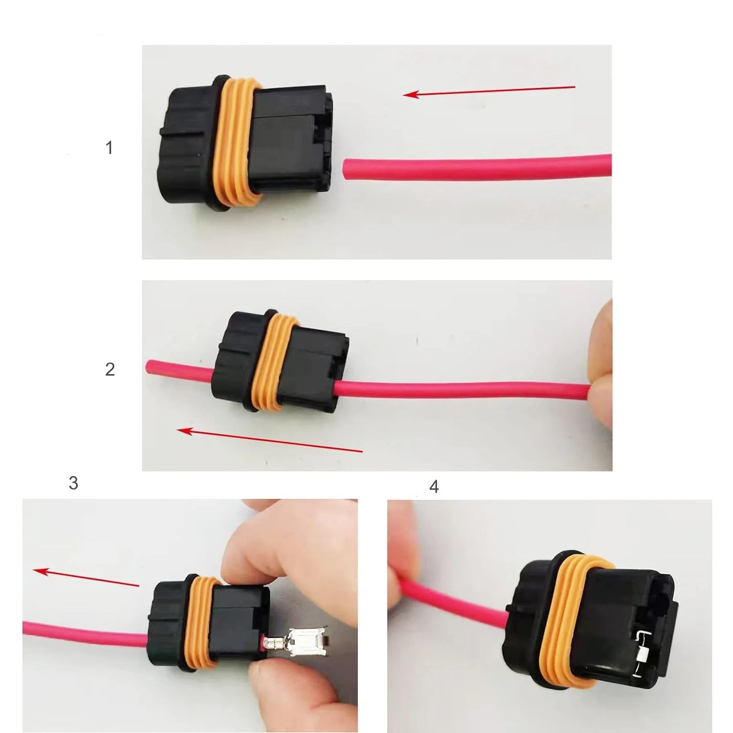 Schéma de montage et de câblage du porte-fusible ATC 12V étanche universel