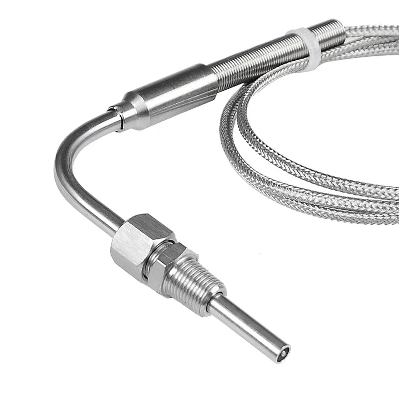 Détail de l’extrémité de la sonde EGT type K coudée 90° avec raccord 1/8 NPT